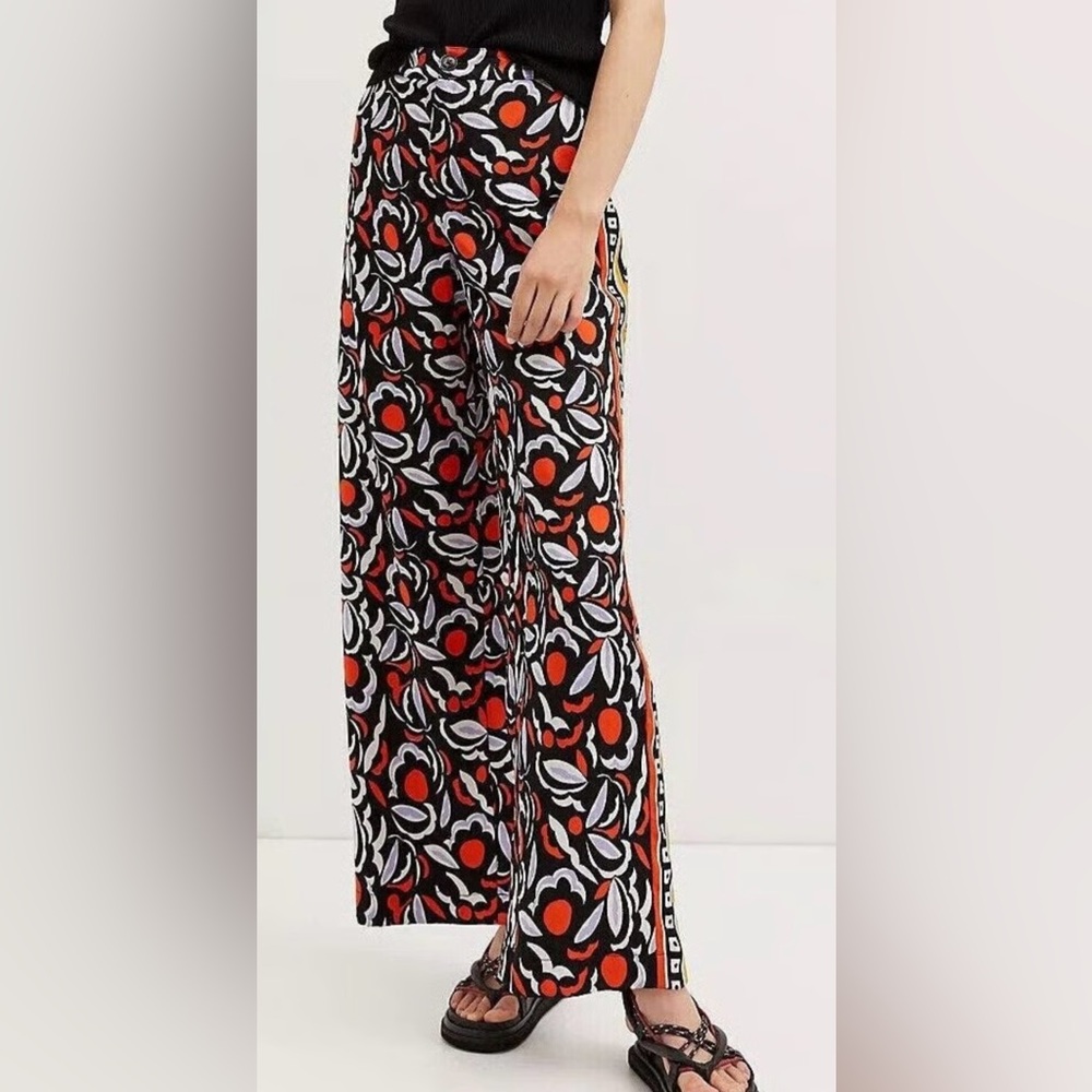 Antropology Colorful Abstract Patterned Pants